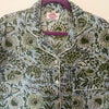 Blue/green Floral Shortie Pyjama Set – Size Large