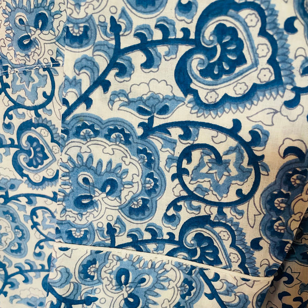 Blue Wedgewood Cotton Pyjama Set – Size Small