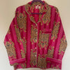 Fuchsia/pink Tiger Stripe Cotton Pyjama Set – Size Large