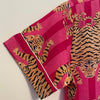 Fuchsia/pink Tiger Stripe Shortie Pyjama Set – Size Medium