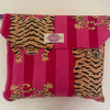 Fuchsia/pink Tiger Stripe Cotton Pyjama Set – Size Extra Large