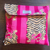 Fuchsia/pink Tiger Stripe Shortie Pyjama Set – Size Large