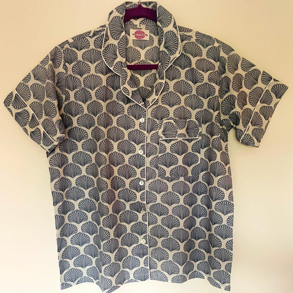 Grey Shell Shortie Pyjama Set – Size Large