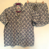 Grey Shell Shortie Pyjama Set – Size Small