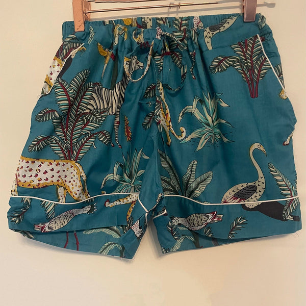 Jade Jungle Shortie Pyjama Set – Size Medium