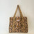 Leopard Print Cotton Quilted Large Tote
