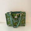 Olive Jungle Cotton Quilted Large Tote