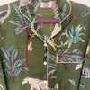 Olive Jungle Cotton Pyjama Set – Size Small