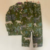 Olive Jungle Cotton Pyjama Set – Size Small