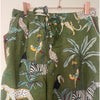 Olive Jungle Cotton Pyjama Set – Size Extra Large