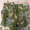 Olive Jungle Cotton Pyjama Set – Size Large
