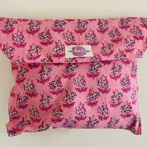 Pink Blossom Cotton Pyjama Set – Size Medium