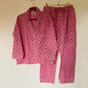 Pink Blossom Cotton Pyjama Set – Size Medium
