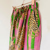 Pink/green Tiger Stripe Cotton Pyjama Set – Size Small
