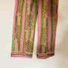 Pink/green Tiger Stripe Cotton Pyjama Set – Size Medium