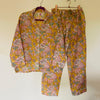 Saffron Garden Cotton Pyjama Set – Size Large