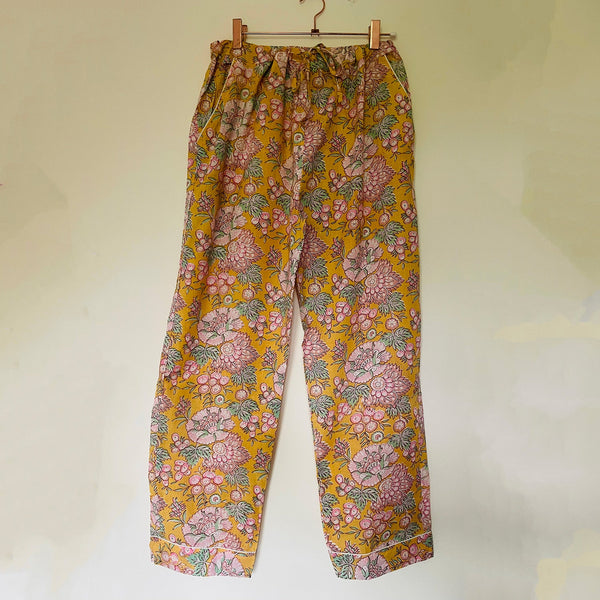 Saffron Garden Cotton Pyjama Set – Size Extra Large