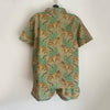Sage Green Cheetah Shortie Pyjama Set – Size Extra Large