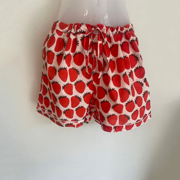 Strawberries Shortie Pyjama Set – Size Large