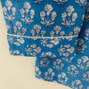 Azure Blue Sprig Cotton Pyjama Set – Size Large