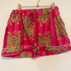 Fuchsia/pink Tiger Stripe Shortie Pyjama Set – Size Extra Large