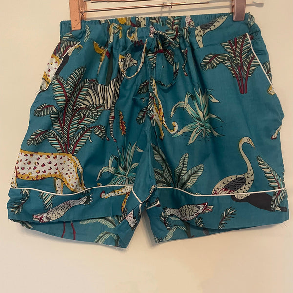 Jade Jungle Shortie Pyjama Set – Size Extra Large
