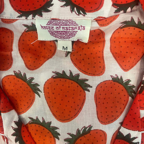 Strawberries Shortie Pyjama Set – Size Medium