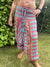 Turquoise Pink Cotton Print Harems
